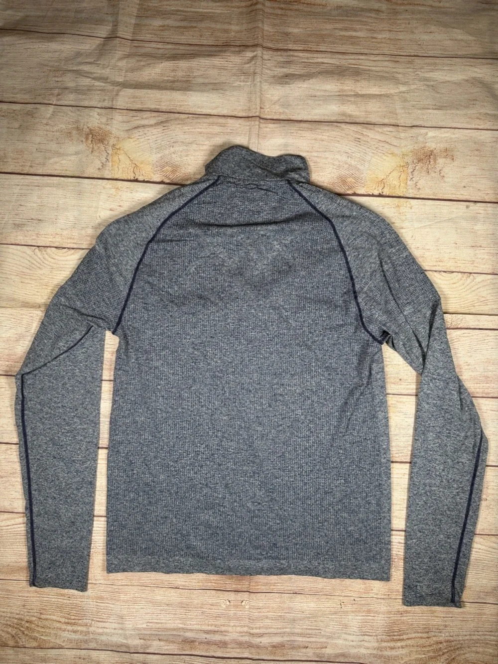 Rhône Men's Heather Blue Quarter-Zip Performance Sweater